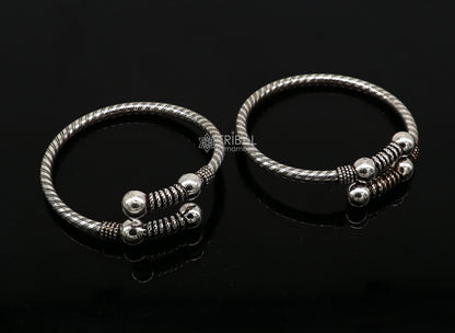 925 sterling silver handmade unique cultural design trendy kada bracelet for men's and girl's, best delicate Light weight jewelry nsk664 - TRIBAL ORNAMENTS