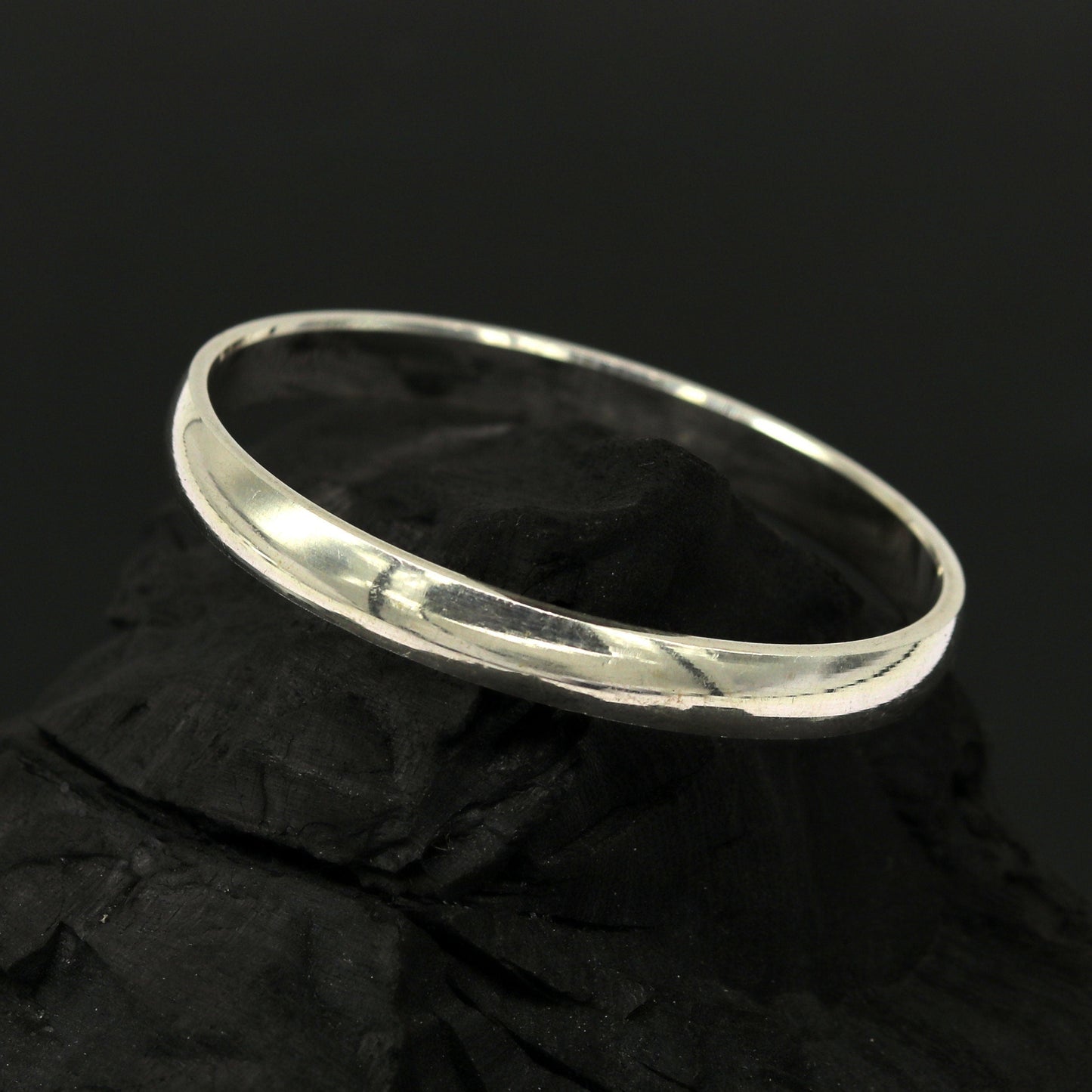 6mm 925 Sterling silver handmade solid kada baby bracelet bangle for unisex, amazing sikha, punjabi kada, solid silver kids jewelry nsk469 - TRIBAL ORNAMENTS