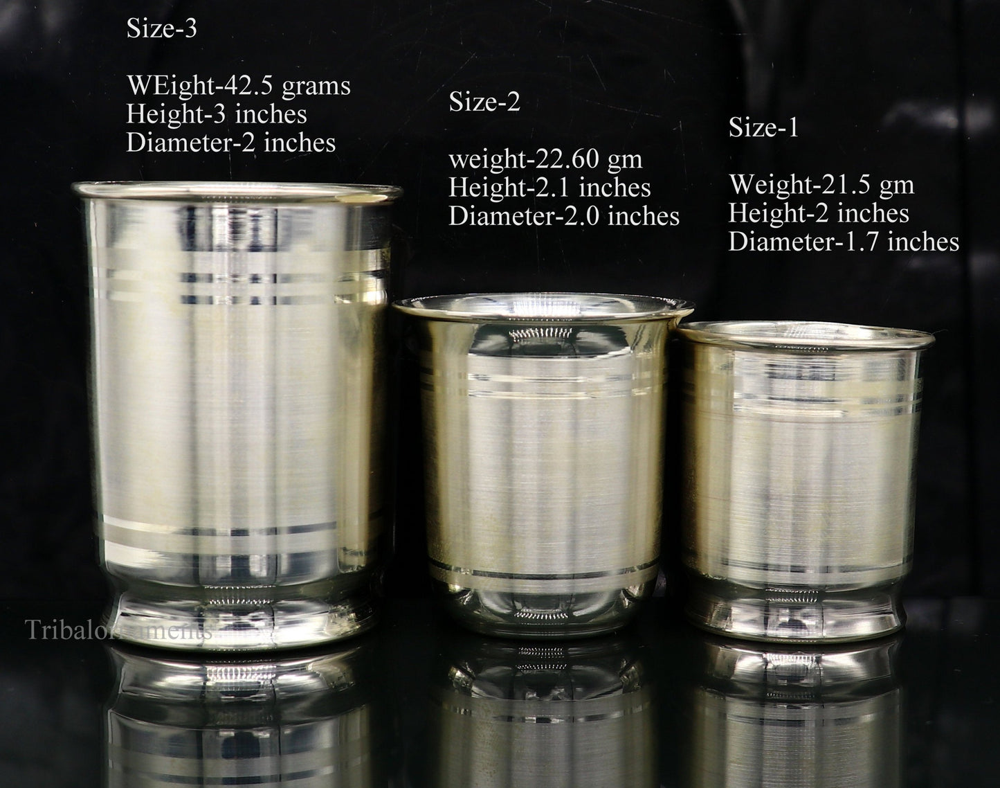 999 fine silver handmade vessels, water/milk Glass tumbler, silver flask, baby kids silver utensils stay healthy water milk glass sv230 - TRIBAL ORNAMENTS