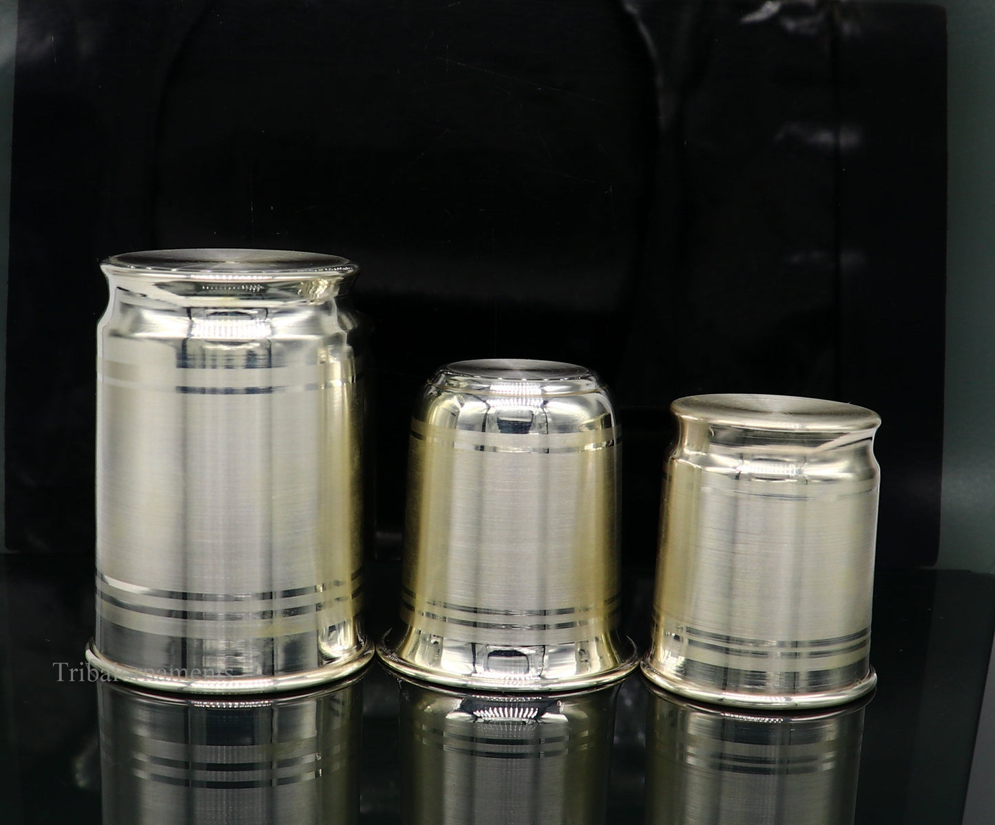 999 fine silver handmade vessels, water/milk Glass tumbler, silver flask, baby kids silver utensils stay healthy water milk glass sv230 - TRIBAL ORNAMENTS