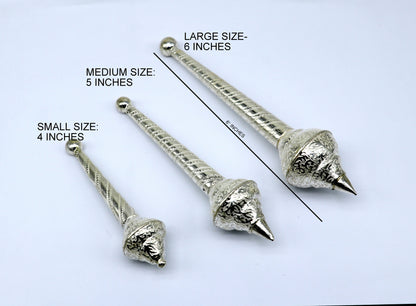 925 Sterling silver handmade divine lord Hanuman Gada/Mace, divine gift for idol hanuman, best puja articles, silver Hanuman Weapon su1130 - TRIBAL ORNAMENTS