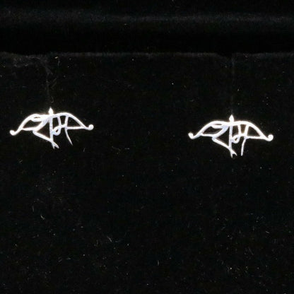 INDIAN LORD SHRI RAM SILVER HANDMADE FANCY MEN'S STUDS EARRING JEWELRY S-17 - TRIBAL ORNAMENTS