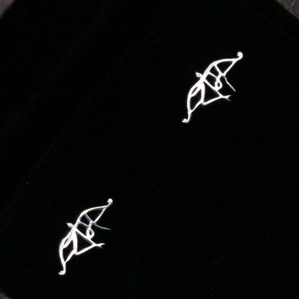 INDIAN LORD SHRI RAM SILVER HANDMADE FANCY MEN'S STUDS EARRING JEWELRY S-17 - TRIBAL ORNAMENTS