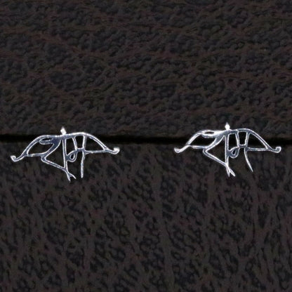 INDIAN LORD SHRI RAM SILVER HANDMADE FANCY MEN'S STUDS EARRING JEWELRY S-17 - TRIBAL ORNAMENTS