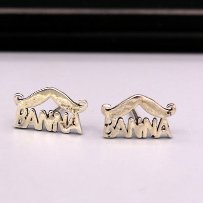 RAJASTHAN ROYALS BANNA RAJPUTANA 925 SILVER STUD EARRINGS FABULOUS STUDS s134 - TRIBAL ORNAMENTS
