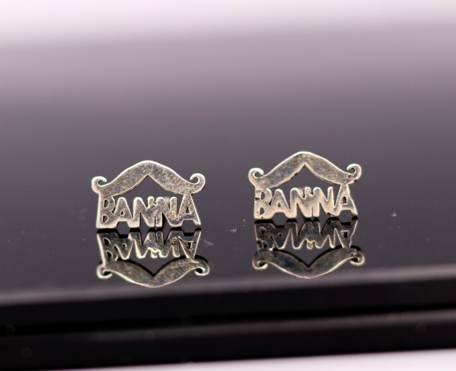 RAJASTHAN ROYALS BANNA RAJPUTANA 925 SILVER STUD EARRINGS FABULOUS STUDS s134 - TRIBAL ORNAMENTS