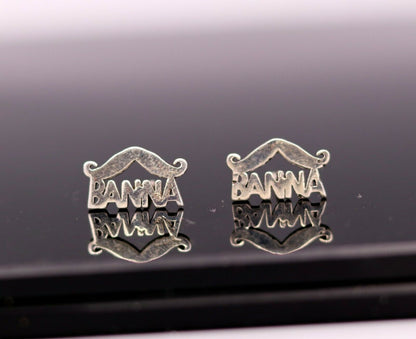 RAJASTHAN ROYALS BANNA RAJPUTANA 925 SILVER STUD EARRINGS FABULOUS STUDS s134 - TRIBAL ORNAMENTS