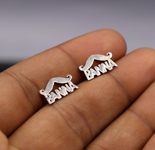 RAJASTHAN ROYALS BANNA RAJPUTANA 925 SILVER STUD EARRINGS FABULOUS STUDS s134 - TRIBAL ORNAMENTS