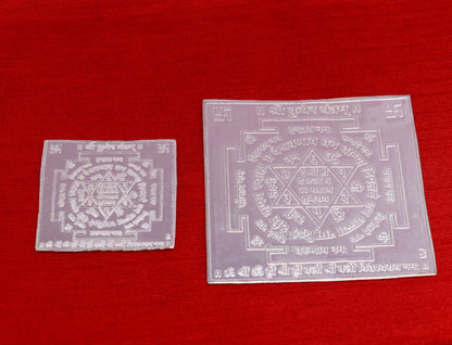 Handmade 925 sterling silver Shree Kuber Yantram, a divine Yantram for wealth and prosperity, from Tribal Ornaments.