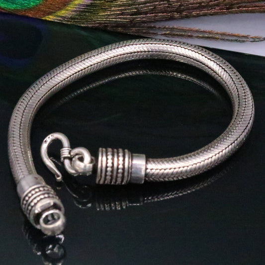 5.5MM Amazing customized vintage style snake chain handmade 925 sterling silver bracelet unisex personalize jewelry sbr385 - TRIBAL ORNAMENTS