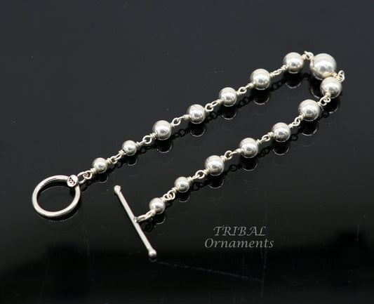 925 sterling silver beaded customized bracelet, best gifting stylish beaded bracelet, unisex personalized belly dance jewelry  sbr412 - TRIBAL ORNAMENTS