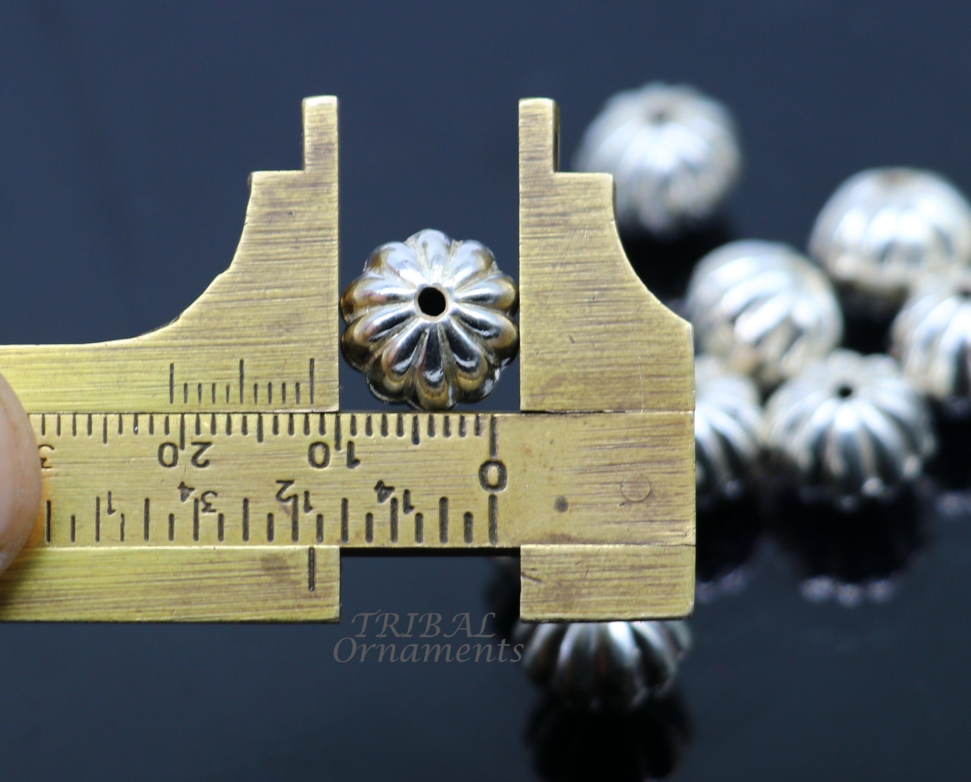 11 mm lot 10 pieces 925 sterling silver fabulous beads drops for jewelry Customization or unique jewelry making lose beads bd24 - TRIBAL ORNAMENTS