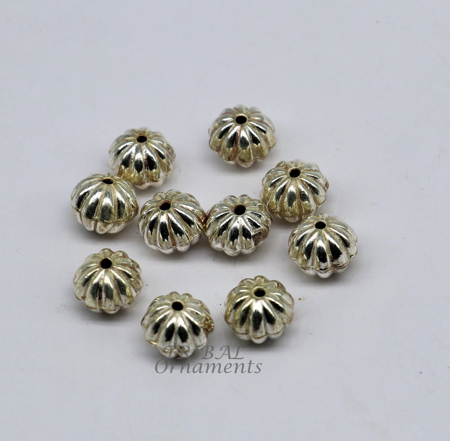 11 mm lot 10 pieces 925 sterling silver fabulous beads drops for jewelry Customization or unique jewelry making lose beads bd24 - TRIBAL ORNAMENTS