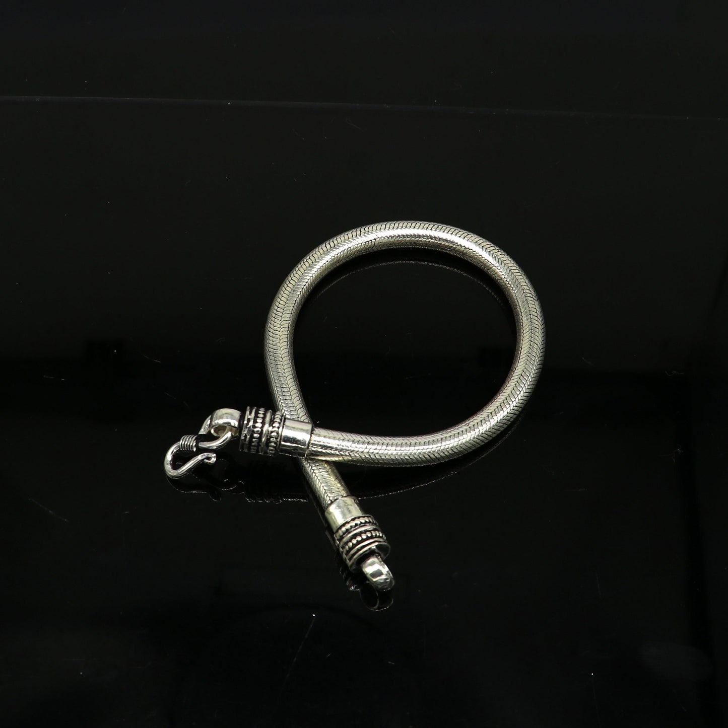 5mm 925 sterling silver best gifting 9" long handmade snake chain bracelet, new stylish fancy customized trendy bracelet jewelry nsbr217 - TRIBAL ORNAMENTS