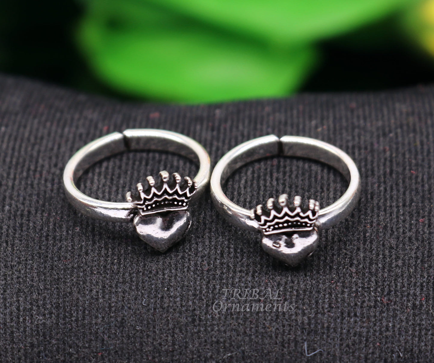 925 sterling silver handmade fabulous heart design toe ring band tribal belly dance vintage style ethnic tribal brides jewelry ytr65 - TRIBAL ORNAMENTS