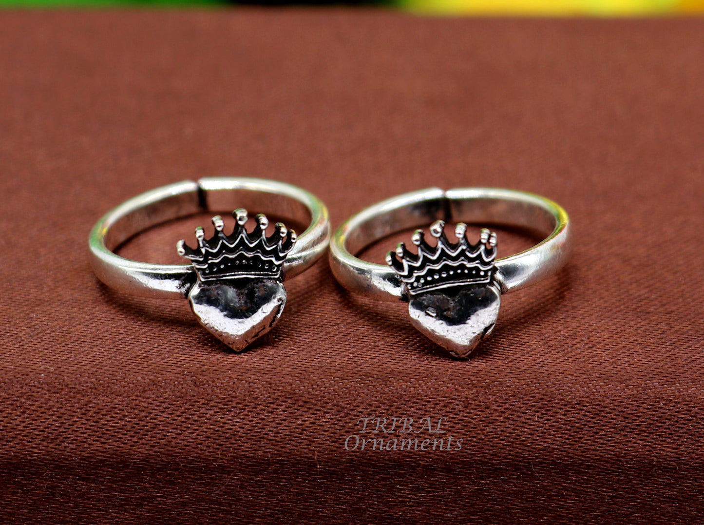 925 sterling silver handmade fabulous heart design toe ring band tribal belly dance vintage style ethnic tribal brides jewelry ytr65 - TRIBAL ORNAMENTS