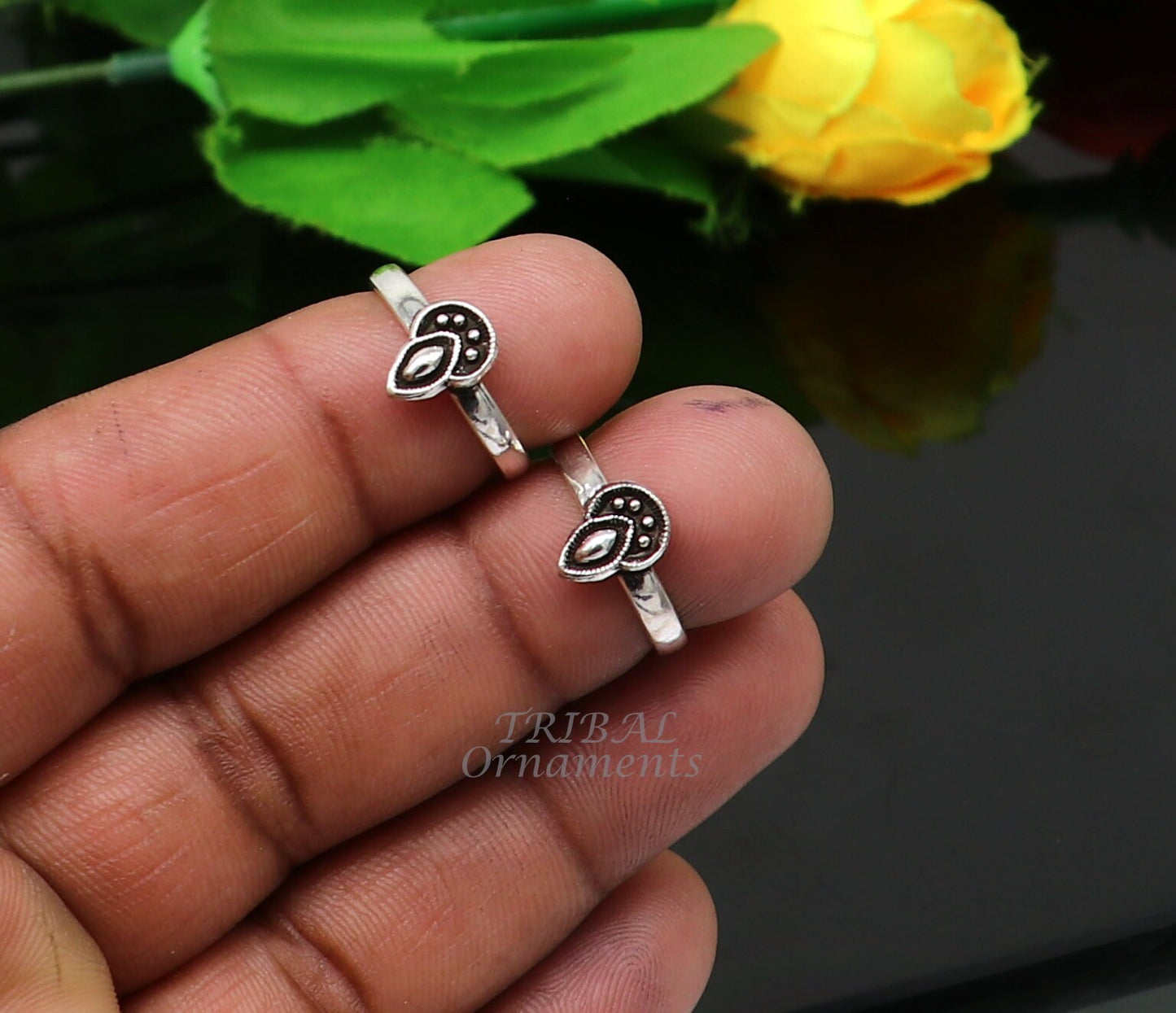 925 sterling silver handmade unique classical design vintage tribal ethnic toe ring best brides gifting jewelry ytr70 - TRIBAL ORNAMENTS