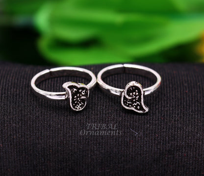 925 sterling silver handmade unique classical stylish vintage tribal ethnic toe ring best brides gifting jewelry ytr69 - TRIBAL ORNAMENTS