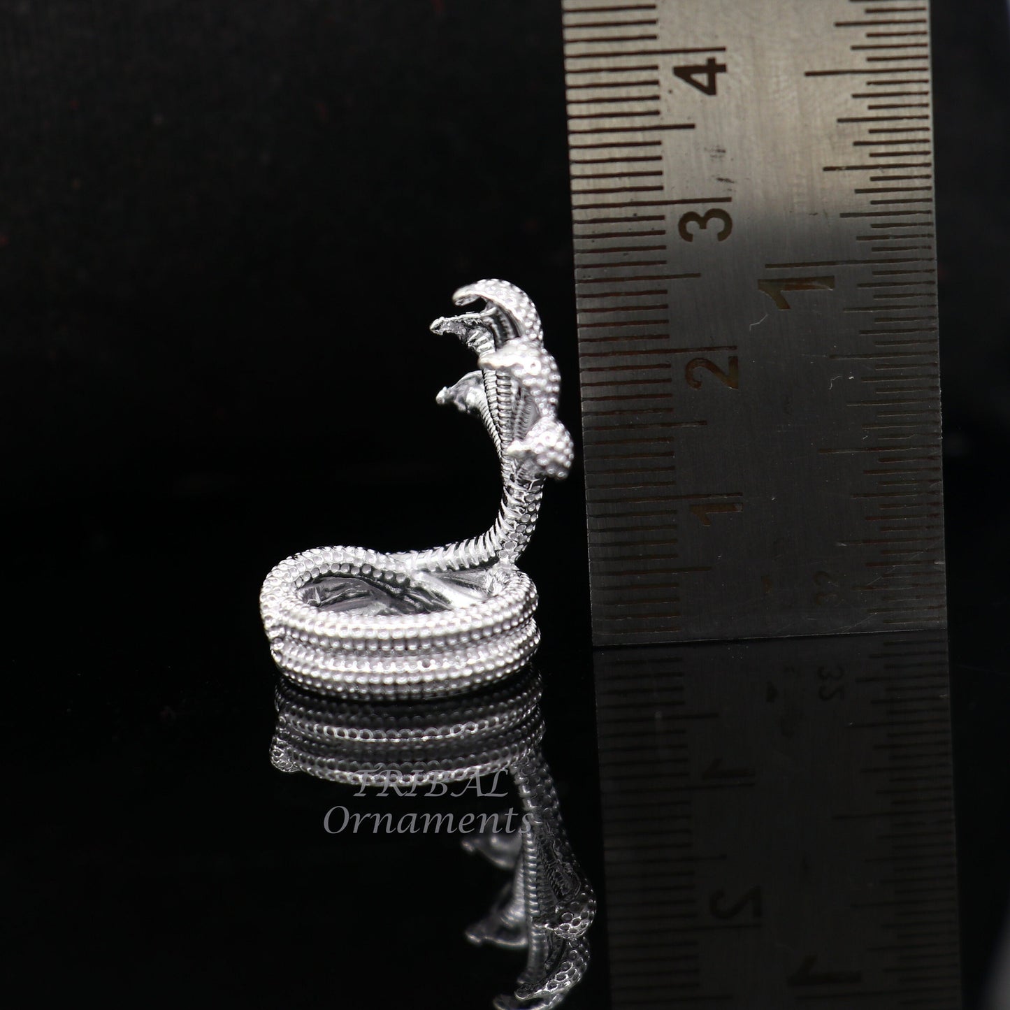925 sterling silver solid divine panchmukhi Sheshnag, wonderful shiva snake amazing puja articles or utensils for home or temple art566 - TRIBAL ORNAMENTS