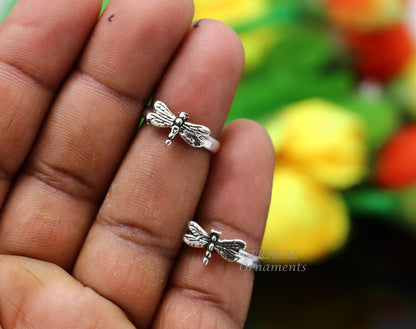 925 sterling silver handmade fabulous butterfly design toe ring band tribal belly dance vintage style ethnic jewelry ytr39 - TRIBAL ORNAMENTS