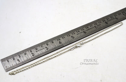 Sterling silver cable rolo chain necklace by TribalOrnaments, unisex jewelry with a handmade, fabulous design for versatile gifting.