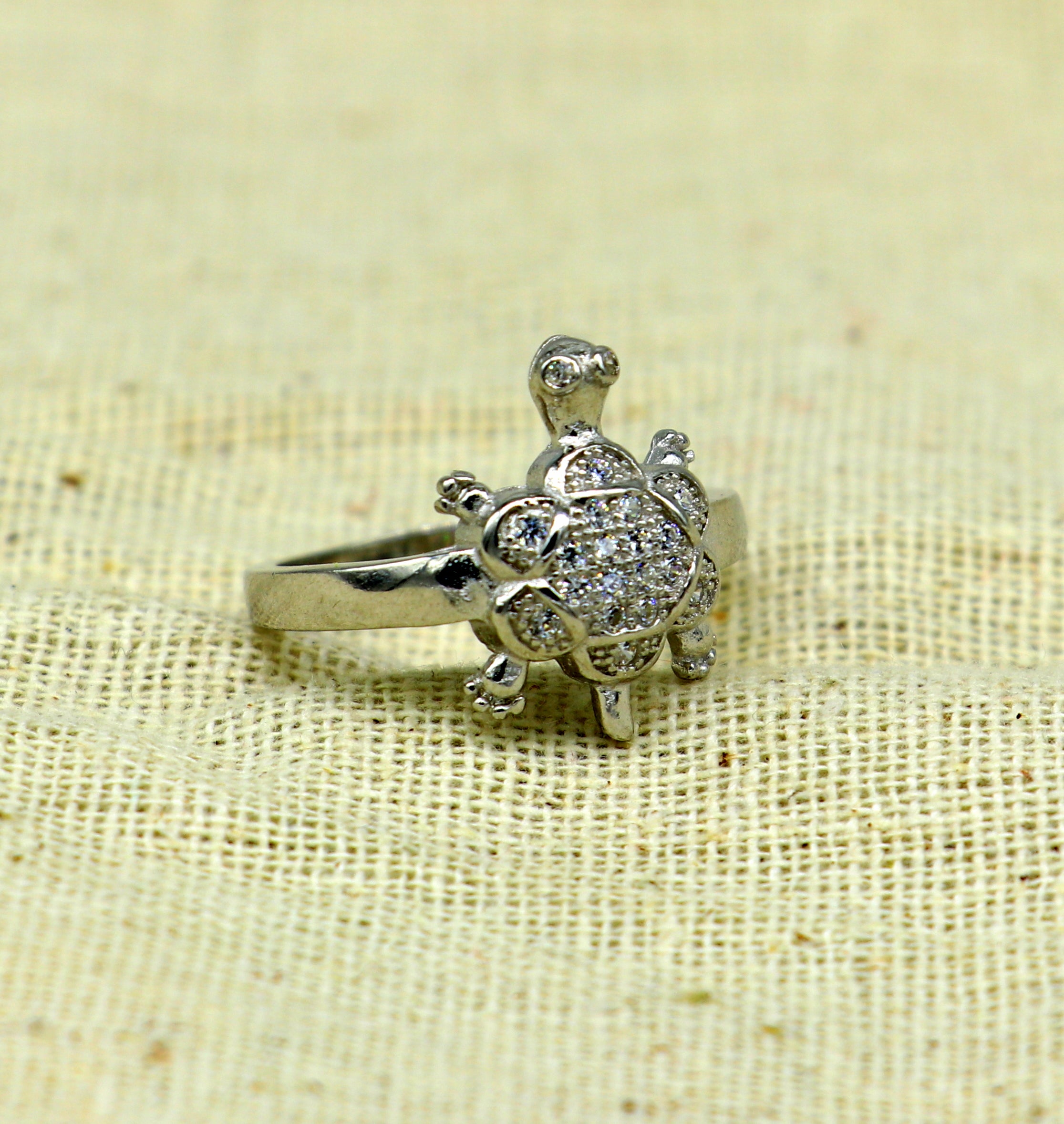 Sterling Silver Movable Turtle Ring